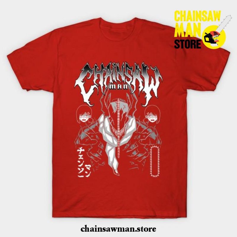 Chainsawman Metal T-Shirt Red / S