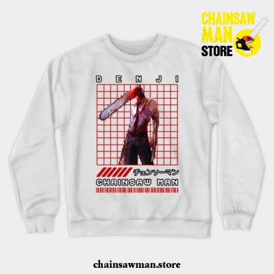 Cool Chainsaw Man Crewneck Sweatshirt White / S