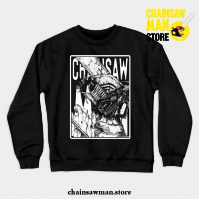 Denji X Chainsaw Man Crewneck Sweatshirt Black / S