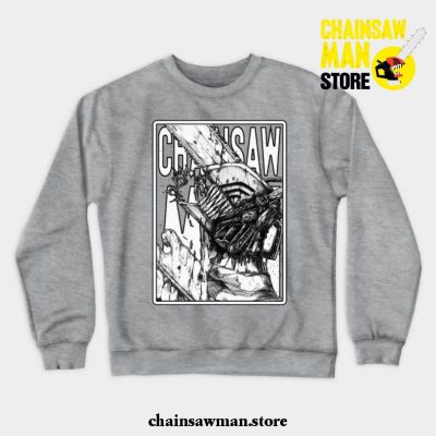 Denji X Chainsaw Man Crewneck Sweatshirt Gray / S