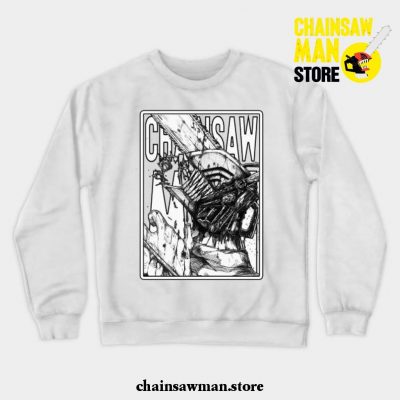 Denji X Chainsaw Man Crewneck Sweatshirt White / S