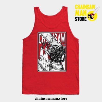 Denji X Chainsaw Man Tank Top Red / S