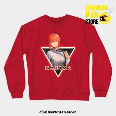 Makima Fashion Crewneck Sweatshirt Red / S