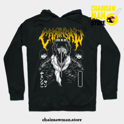 Metal Chainsawman Hoodie Black / S