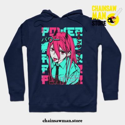 Power Chainsaw Man Hoodie Navy Blue / S