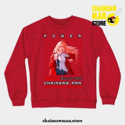 Power Fashion Crewneck Sweatshirt Red / S