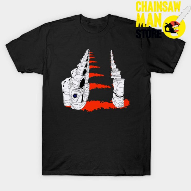 Chainsaw Man Astronaut T-Shirt Black / S