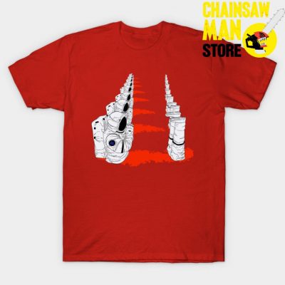 Chainsaw Man Astronaut T-Shirt Red / S