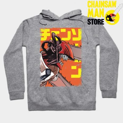 Chainsaw Man Vintage Hoodie Gray / S