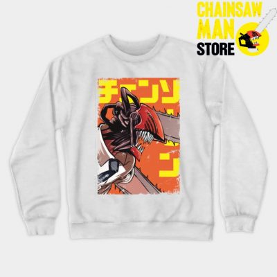 Chainsaw Man Vintage Sweatshirt White / S