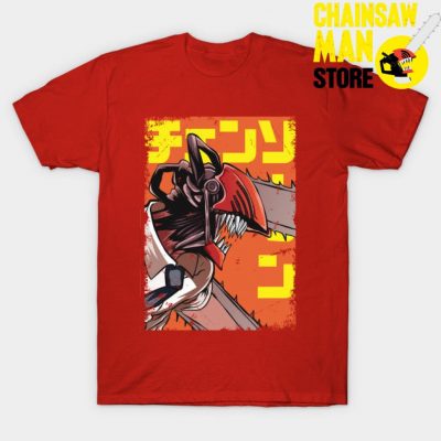 Chainsaw Man Vintage T-Shirt Red / S