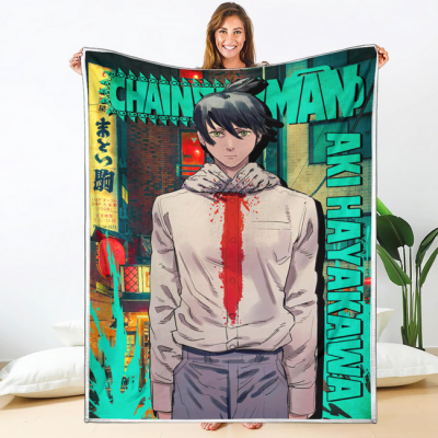 Aki Hayakawa Blanket Custom Chainsaw Man Anime Bedding 1 perfectivy com 650x - Chainsaw Man Store
