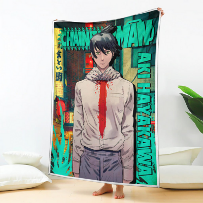 Aki Hayakawa Blanket Custom Chainsaw Man Anime Bedding 2 perfectivy com 650x - Chainsaw Man Store