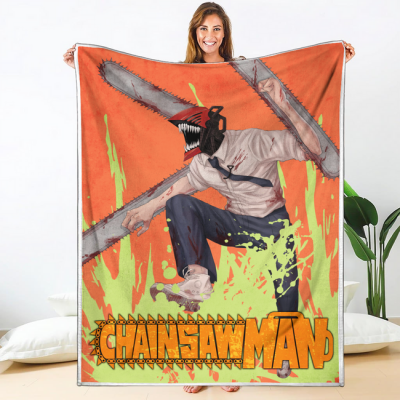 Denji Blanket Custom Chainsaw Man Anime Bedding 1 perfectivy com 650x - Chainsaw Man Store