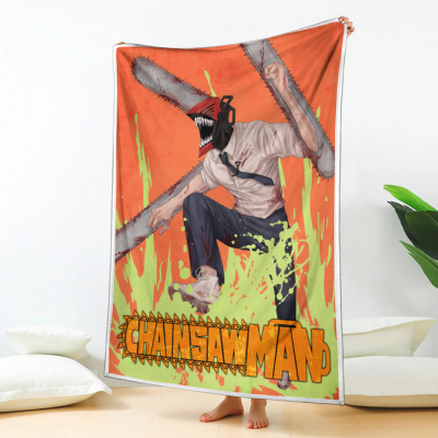 Denji Blanket Custom Chainsaw Man Anime Bedding 2 perfectivy com 650x - Chainsaw Man Store