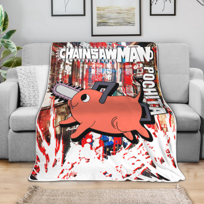 Pochita Blanket Custom Chainsaw Man Anime Bedding 4 perfectivy com 650x - Chainsaw Man Store