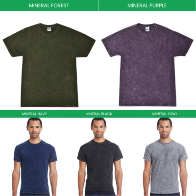 Mineral Wash T shirt Color Chart - Chainsaw Man Store