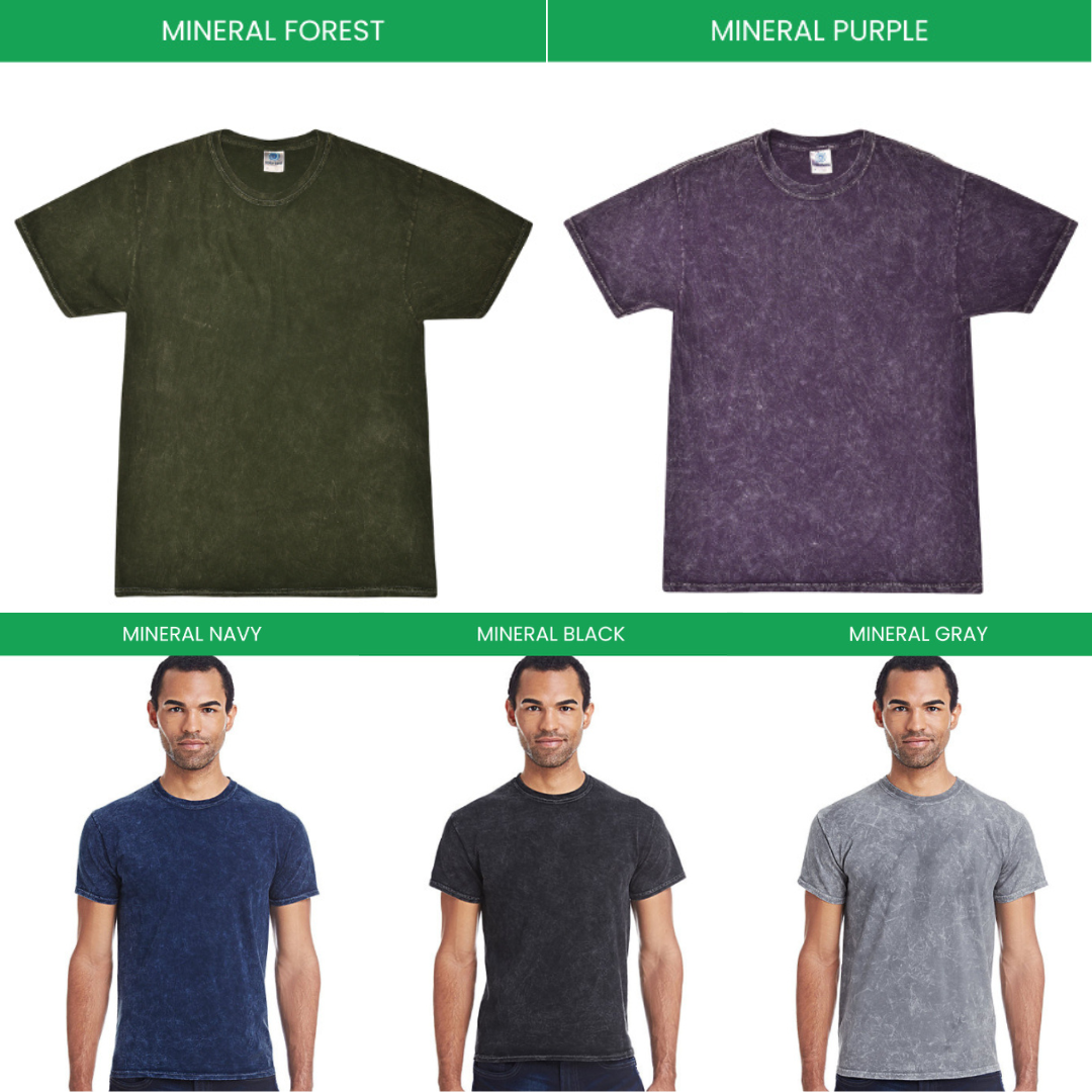 Mineral Wash T shirt Color Chart - Chainsaw Man Store