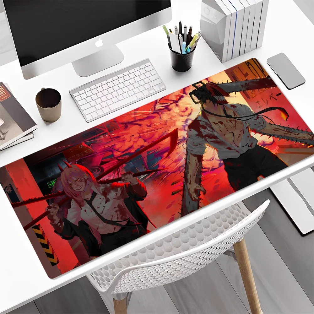 anime Chainsaw Man Mousepad Anti Slip PC Gaming Mouse Pad Gamer Desk Mats Keyboard Pad Mause - Chainsaw Man Store