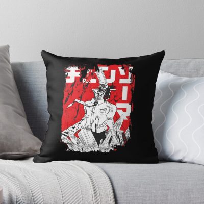 Phony Chainsaw Throw Pillow Official Chainsawman Store Merch